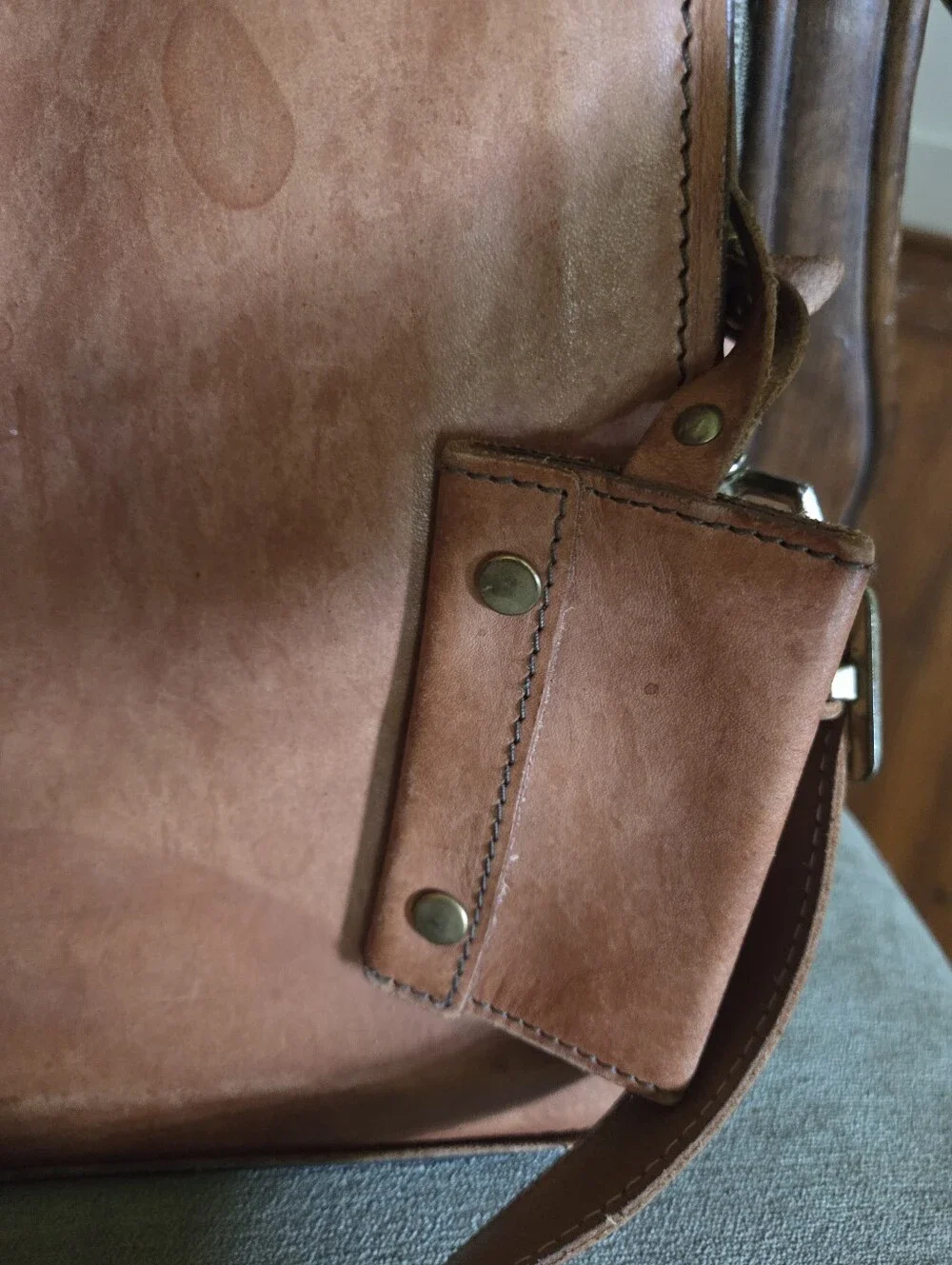 Vintage Leather Hartmann Top Handle Belting Leather Business Briefcase Portfolio